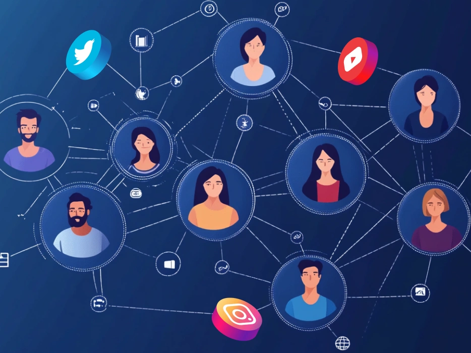 How to do Influencer Marketing for startups in 2025 - a group of people connected to each other